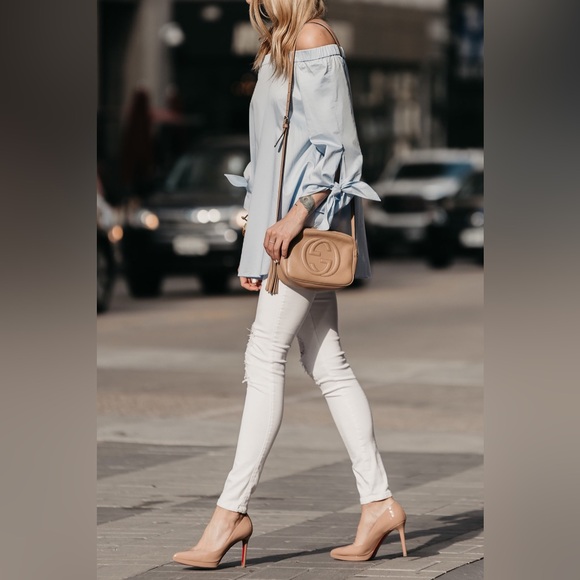 BNWOT Tibi Off-the-Shoulder Cotton Poplin Tunic - Picture 7 of 8